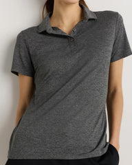 Flowknit Breeze Short Sleeve Polo - XS / Charcoal
