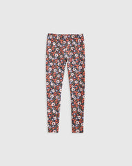 Organic Cotton Leggings 4-Pack - 12 / Poppy Floral/Lilac Unicorn