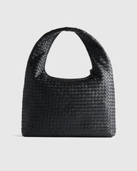 Elodie Handwoven Shoulder Bag - One Size / Black