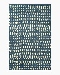 Painterly Dots Hand-Tufted Wool Rug - 3'6" x 5'6" / Navy
