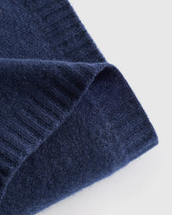 Mongolian Cashmere Luxe Knit Baby Blanket - One Size / True Navy