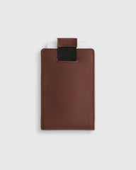 Italian Leather Money-Clip Wallet - One Size / Chocolate Brown