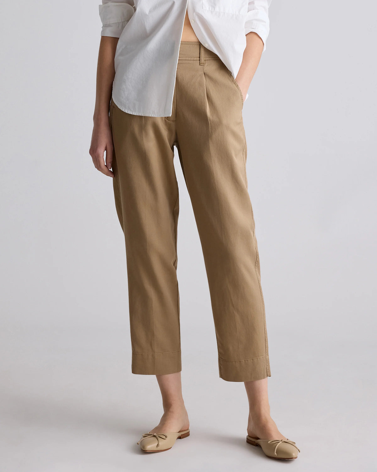 Drapey Twill Tapered Trouser - 0 / True Black