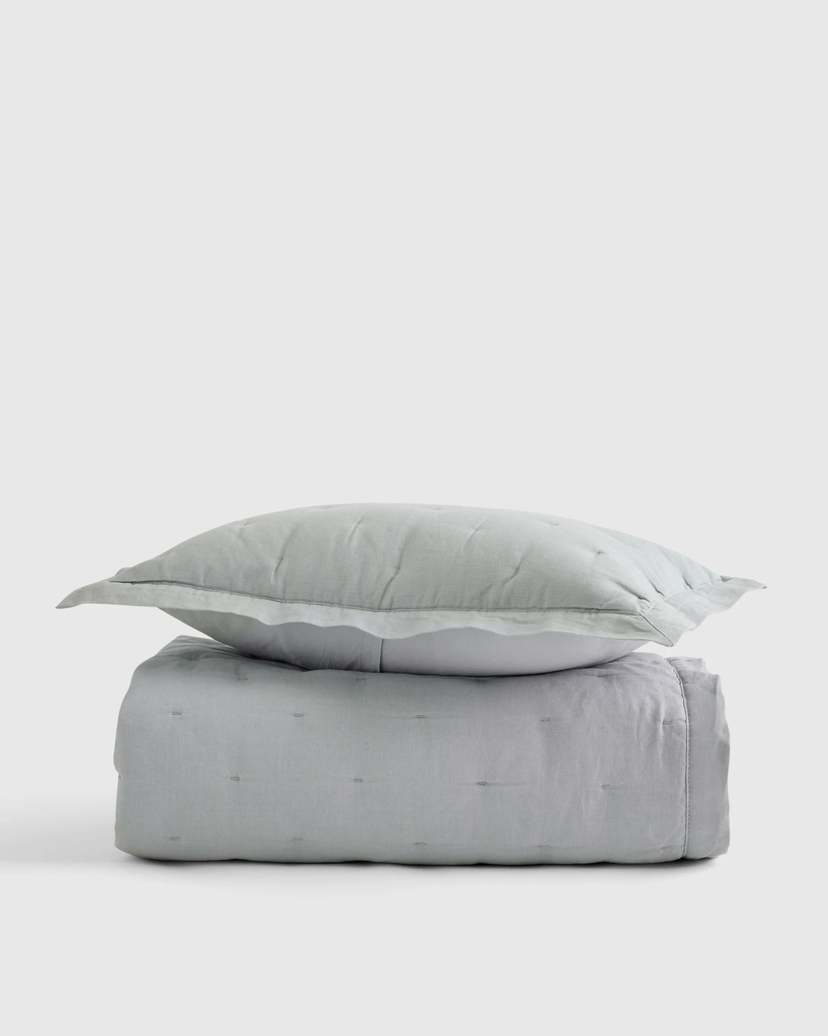 European Linen Toddler Dream Quilt & Sham Set - One Size / Sand