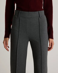 Ultra-Stretch Ponte Flare Leg Pants - XS / Charcoal