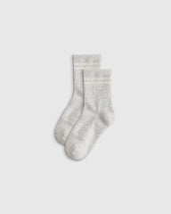 Kids Organic Cotton Quarter Crew Socks 8-Pack - S / White