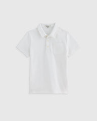Organic Cotton Short Sleeve Pique Polo - 6 / White