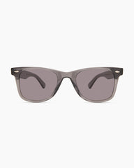 Walker Polarized Acetate Sunglasses - One Size / Clear Slate with Grey lens