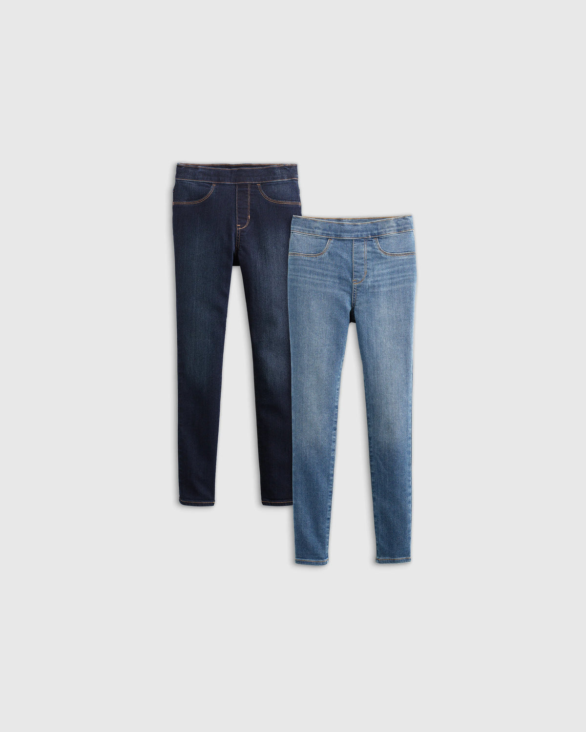 EcoStretch Pull On Jeggings 2-Pack - 9-12M / Dark Rise Wash/Medium Wash