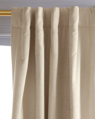 Luster Velvet Room Darkening Curtain - Single Panel - 48x84 / Champagne