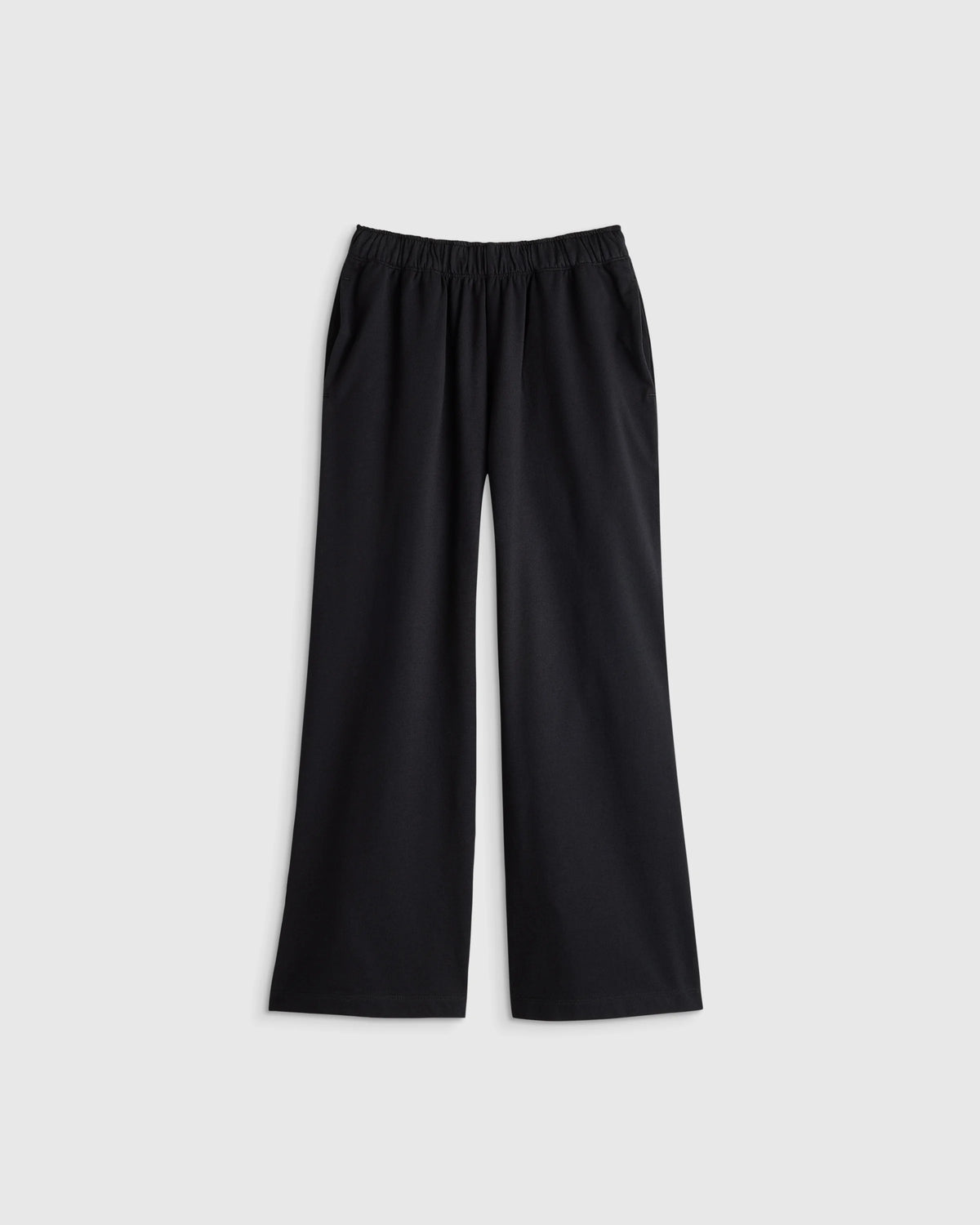 Girls Organic Cotton French Terry Wide Leg Pant - 6 / Pink Rose