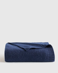 Mongolian Cashmere Luxe Knit Baby Blanket - One Size / True Navy