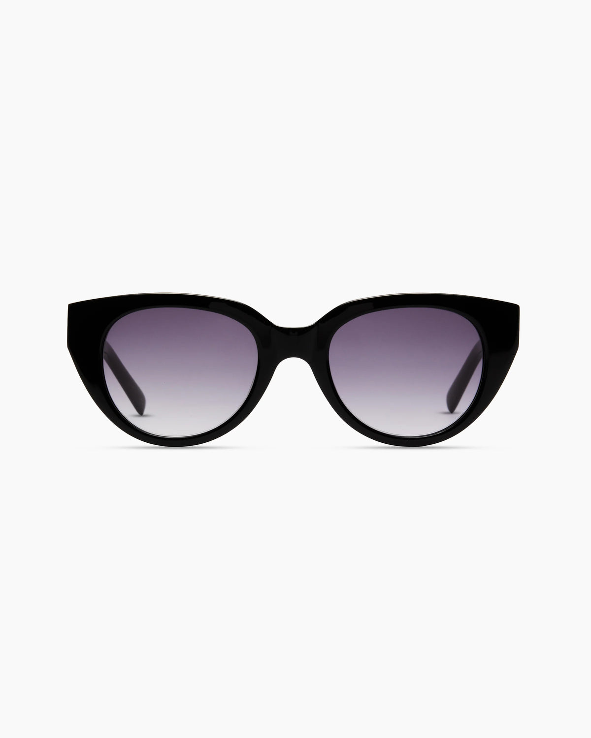 Capri Polarized Acetate Sunglasses - Standard / Black with Grey Gradient lens