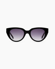 Capri Polarized Acetate Sunglasses - Standard / Black with Grey Gradient lens