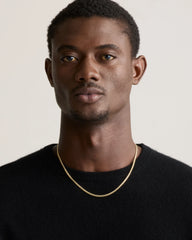 Cuban Curb Chain Necklace - 20" / Gold Vermeil