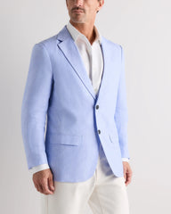100% European Linen Blazer - XS / French Blue