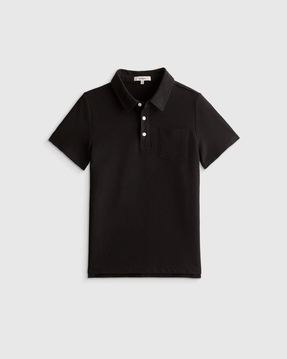 Organic Cotton Short Sleeve Pique Polo - 6 / White
