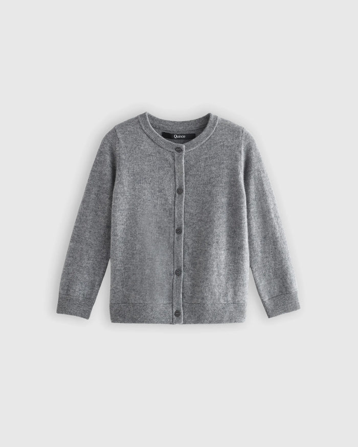 Washable Cashmere Cardigan - 6 / Heather Grey