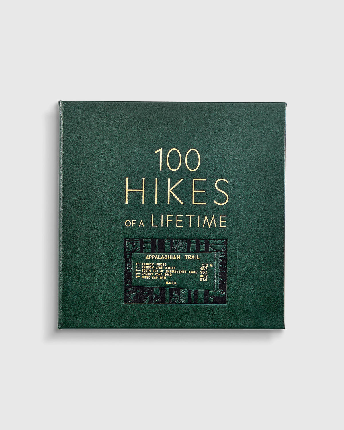 100 Hikes of a Lifetime Leather Bound Book - One Size / No Color