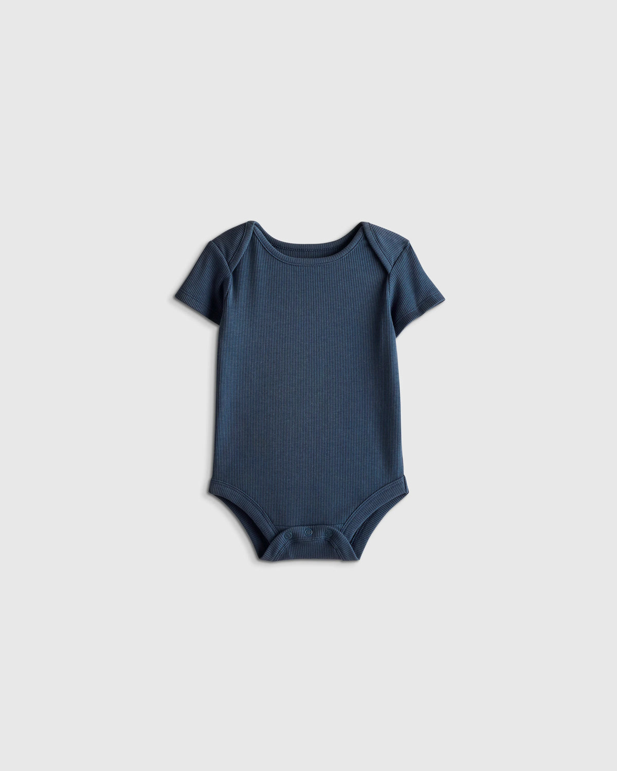 Softest Rib Short Sleeve Bodysuit - 0-3M / Deep Sea Blue