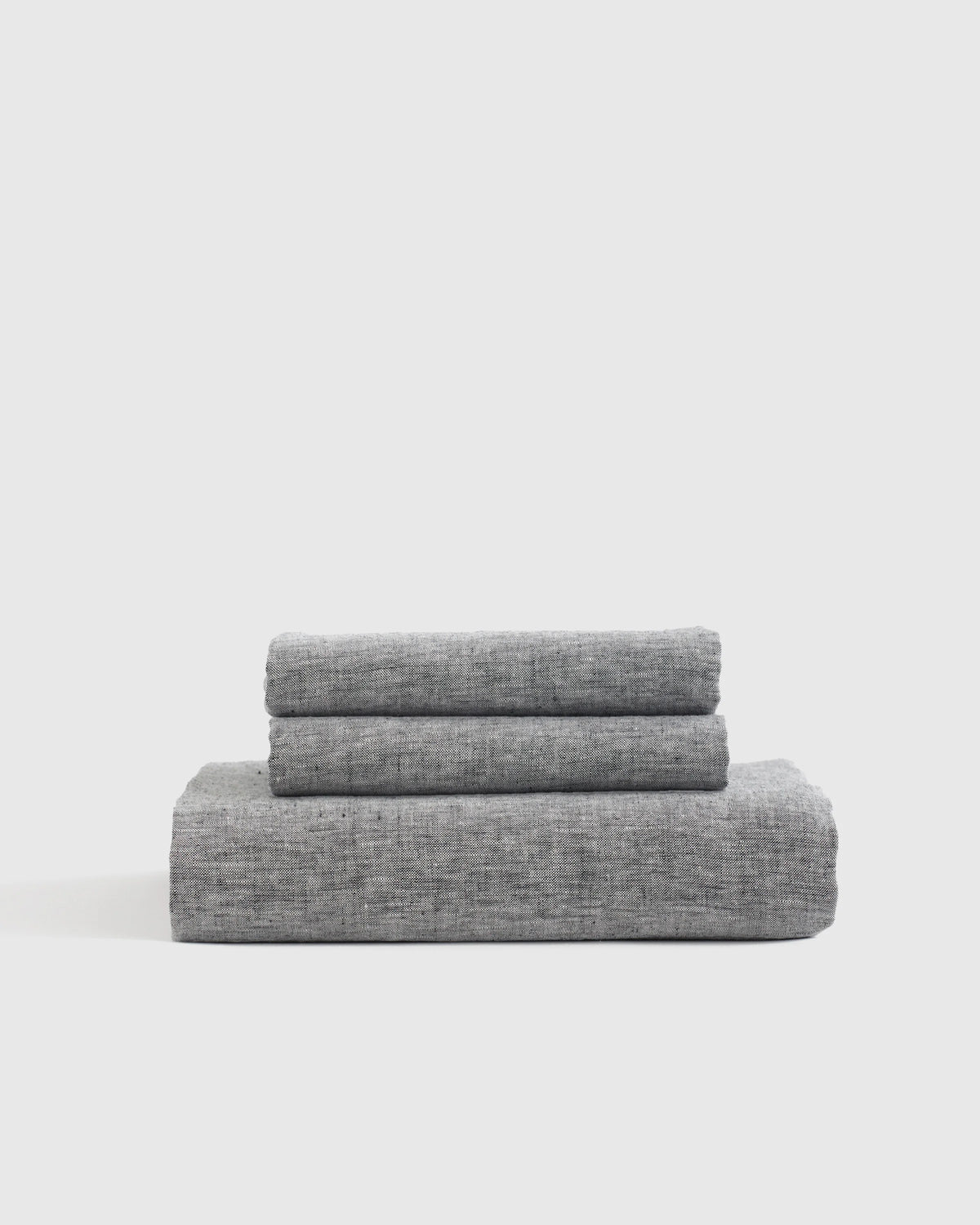 European Linen Chambray Fitted Sheet Set - Twin / Natural