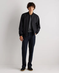 Water-Resistant Flex Bomber Jacket - S / Black