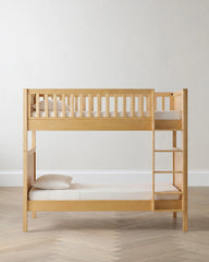 Natural Wood Twin over Twin Convertible Bunk Bed - One Size / Natural Wood