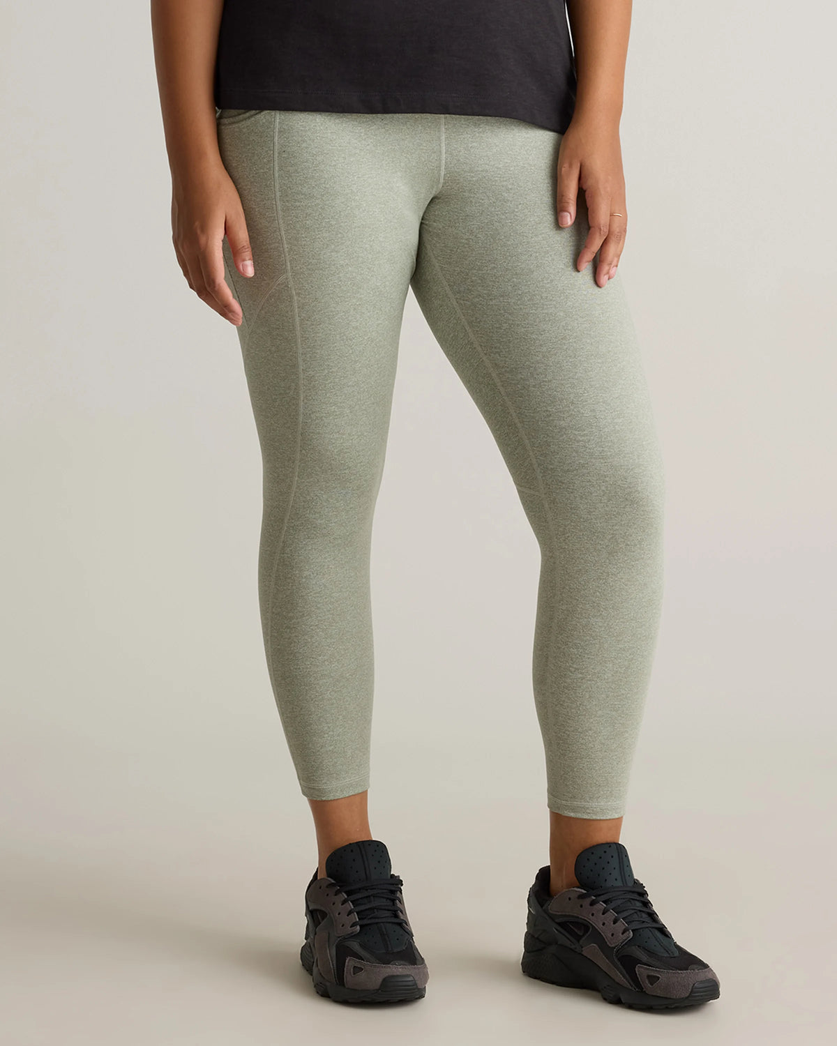 Ultra-Soft High-Rise Pocket Legging - XS / Heather Espresso