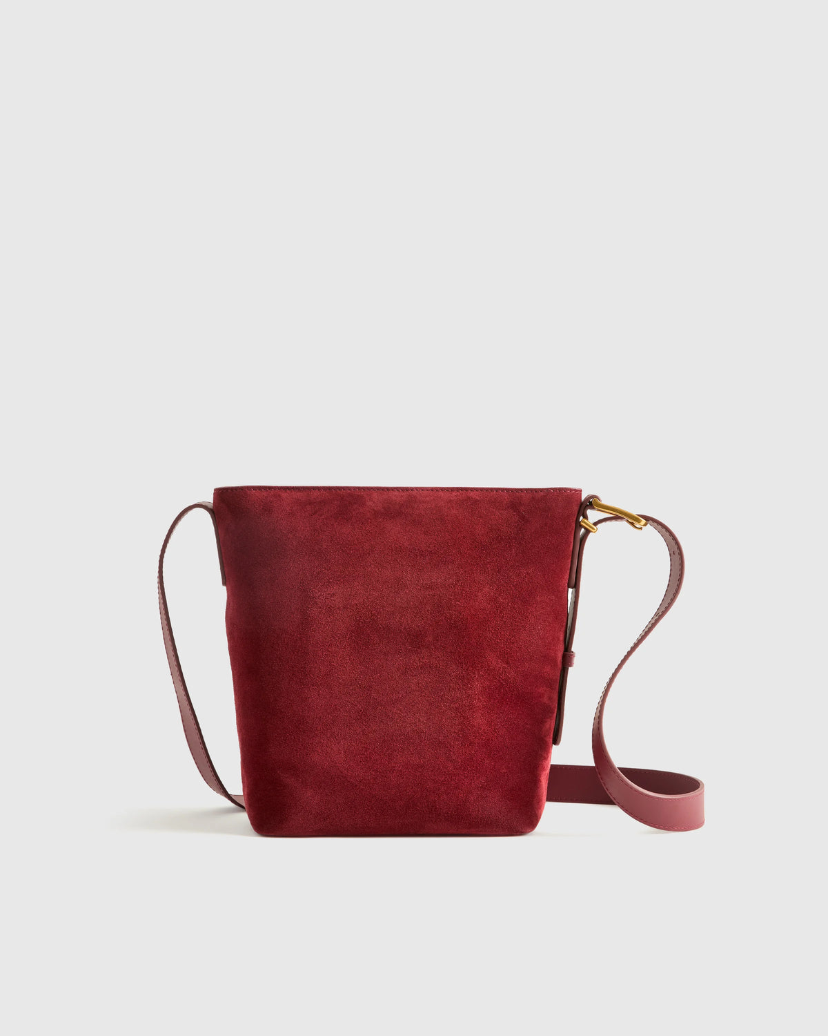Italian Suede Bucket Crossbody - One Size / Sand