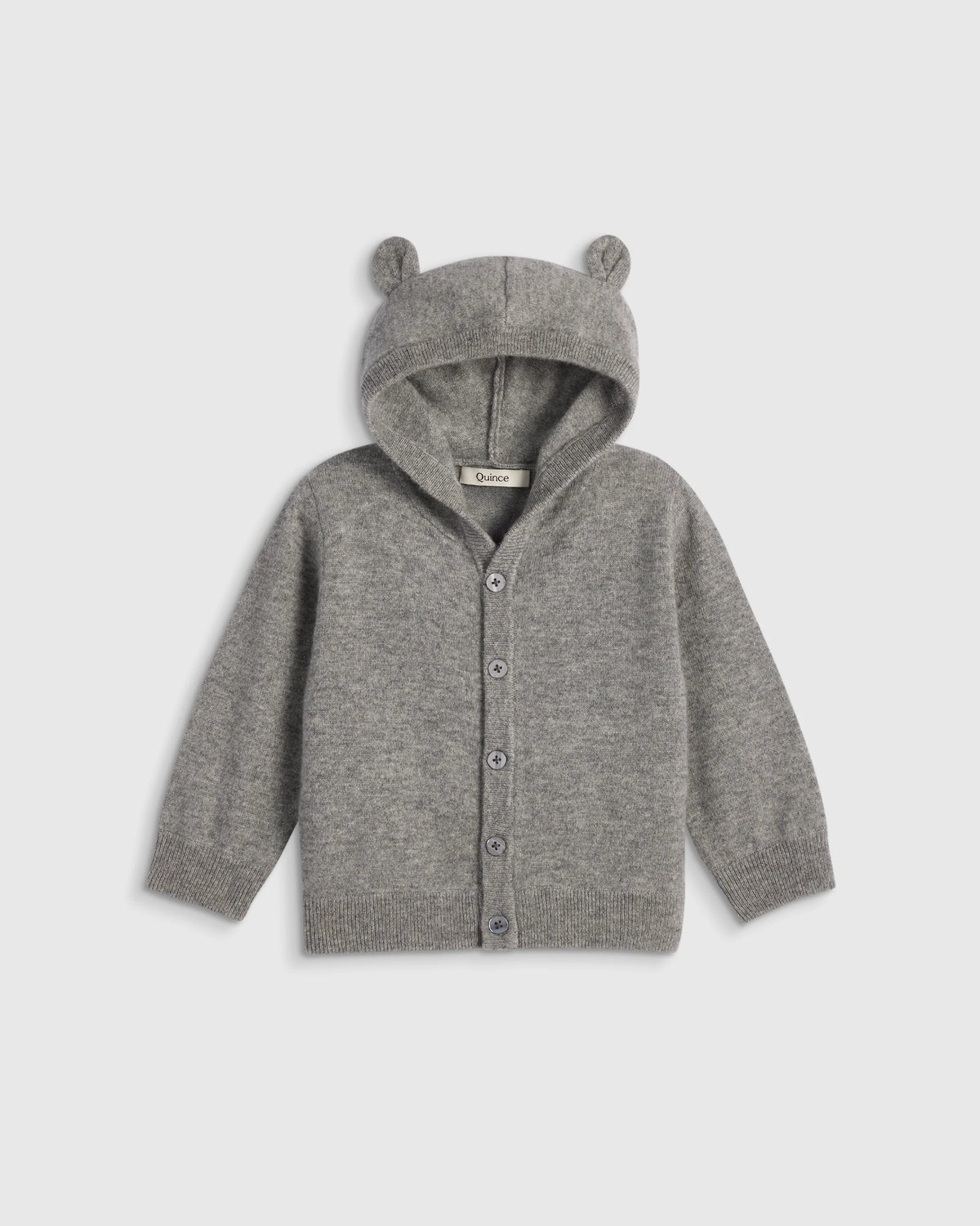 Washable Cashmere Hooded Cardigan - 0-3M / Oatmeal