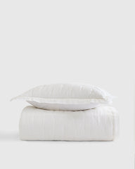 European Linen Toddler Dream Quilt & Sham Set - One Size / Sand
