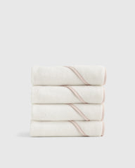 Organic Turkish Cotton Baby Hooded Towel Set 4-Pack - One Size / Light Blue