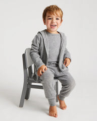 Washable Cashmere Full Zip Hoodie - 2T / True Navy