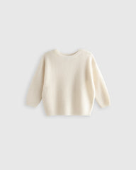 Washable Cashmere Fisherman Tunic Sweater - 3-6M / Heather Grey