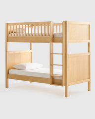 Natural Wood Twin over Twin Convertible Bunk Bed - One Size / Natural Wood