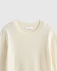 Washable Cashmere Crewneck Sweater - 6 / Heather Grey