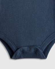 Softest Rib Short Sleeve Bodysuit - 0-3M / Deep Sea Blue