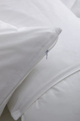 100% Cotton Pillow Protectors (Set of 2) - Standard / White