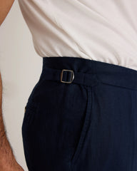 100% European Linen Dress Pants - 30X30 / Deep Navy