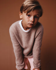 Washable Cashmere Fisherman Tunic Sweater - 6 / Oatmeal