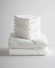 Organic Turkish Cotton Baby Bath Bundle - One Size / White