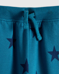 Organic Cotton French Terry Joggers - 6 / Blue Stars