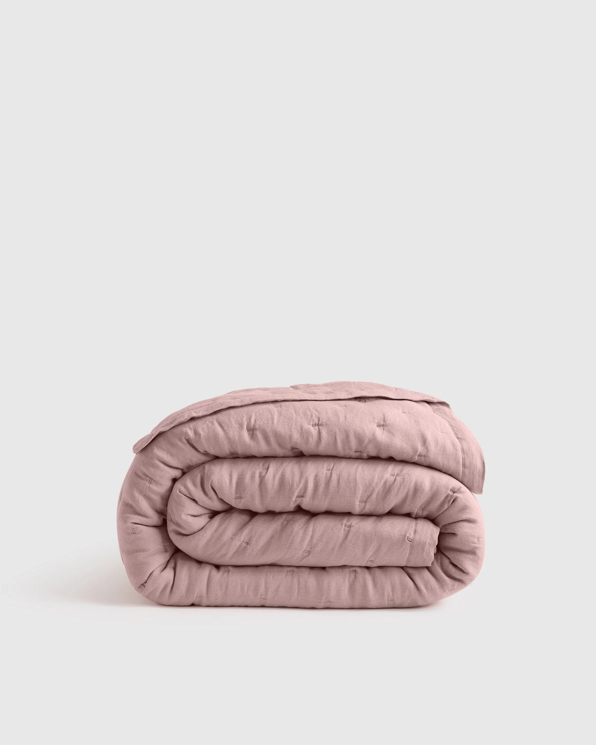 European Linen Dream Quilt - Twin / White