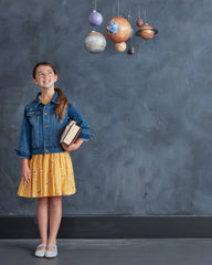 100% Cotton Poplin Ruffle Sleeve Dress - 6 / Golden Daisy