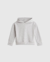 Girls SuperSoft Fleece Crop Pullover Hoodie - 2T / Off-White