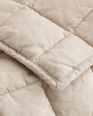 European Linen Toddler Quilt - One Size / Mist