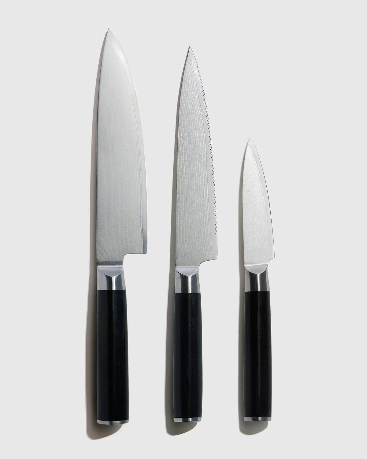Essential Japanese Damascus Steel Knife Set - One Size / No Color