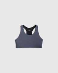 Girls Ultra-Form Reversible Racerback Bra 2-Pack - 6 / Black/Blue Fog