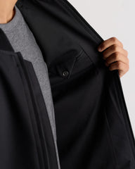 Water-Resistant Flex Bomber Jacket - S / Black