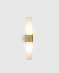 Classic Glass Vanity Sconce - One Size / Brass